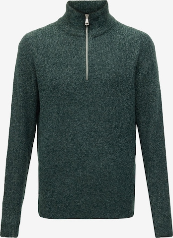JACK & JONES Sweter 'JORFREDERIKSBERG OLLIE' w kolorze zielony: przód