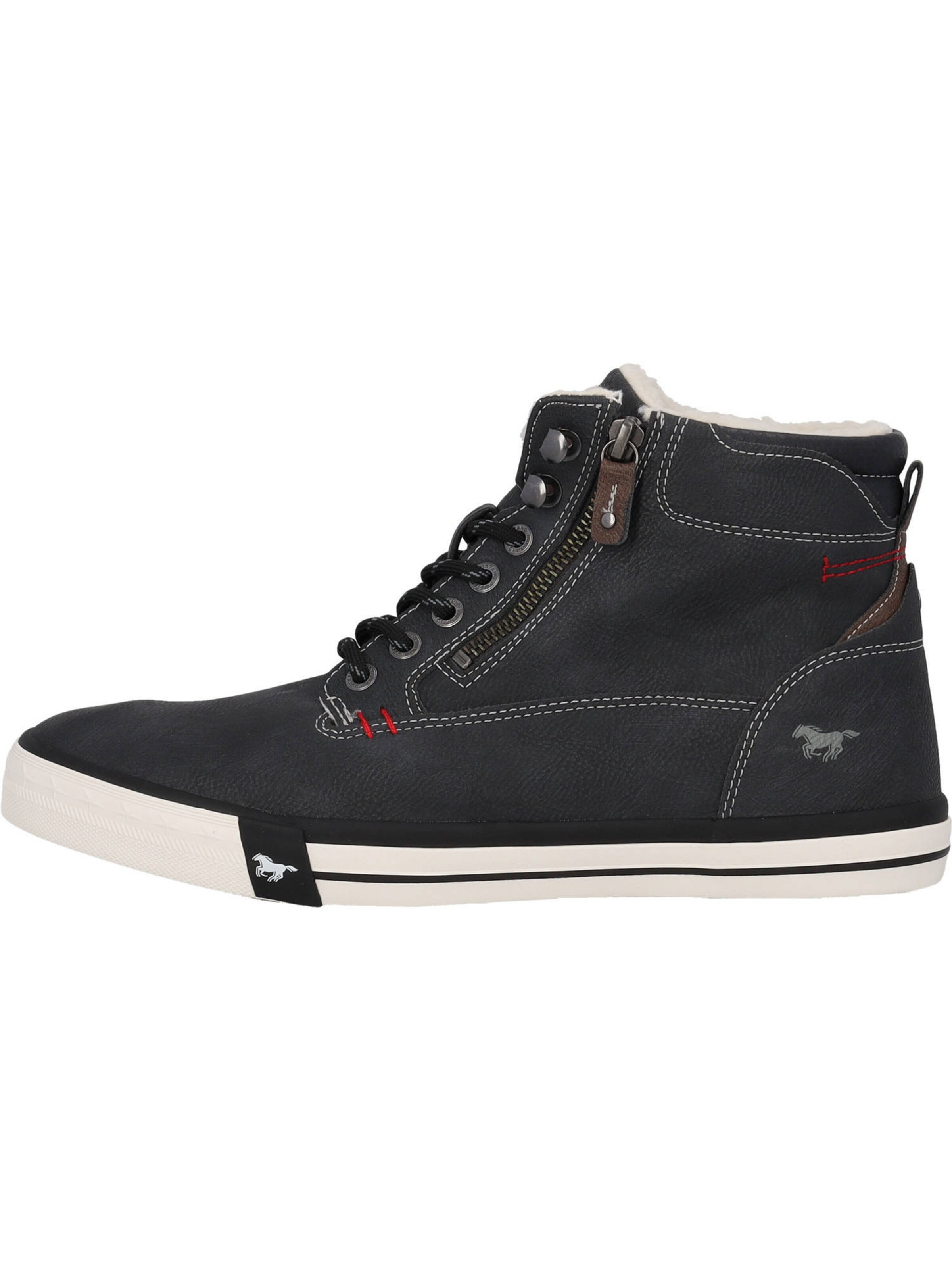 MUSTANG Schnürboots in Schwarz