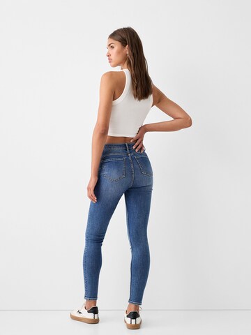 Bershka Skinny Jeans i blå