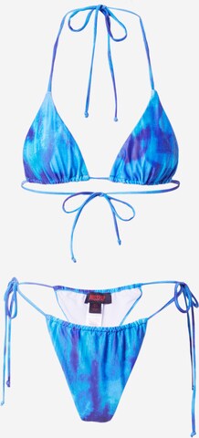 Misspap Triangel Bikini 'Joslin' in Blauw: voorkant