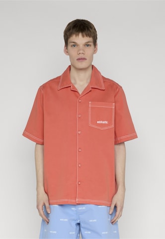 Fit confort Chemise 'Fabio' Ecko Unlimited en rouge : devant