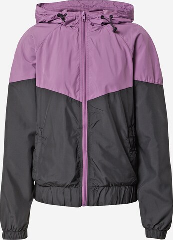 Urban Classics Between-Season Jacket in Purple: front