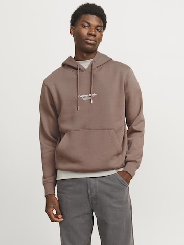 JACK & JONES - Sudadera 'VESTERBRO' en marrón: frente
