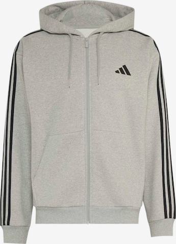 ADIDAS SPORTSWEAR - Casaco de treino em moletão em cinzento: frente