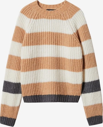 MANGO Sweater 'triffle' in Beige: front