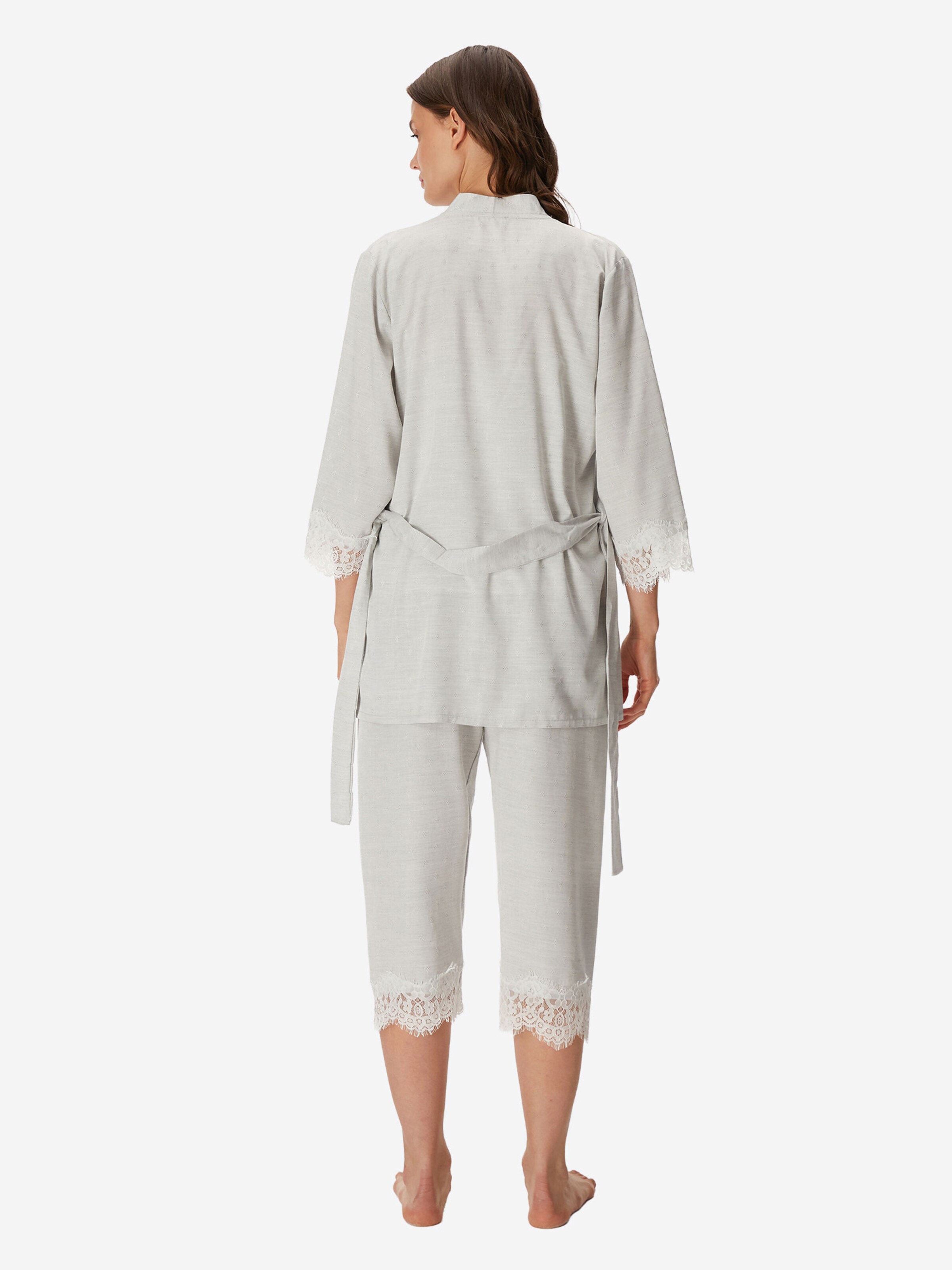 Goldenbay - Pijama ' Gown, Camisole & Pants Emili ' em cinzento