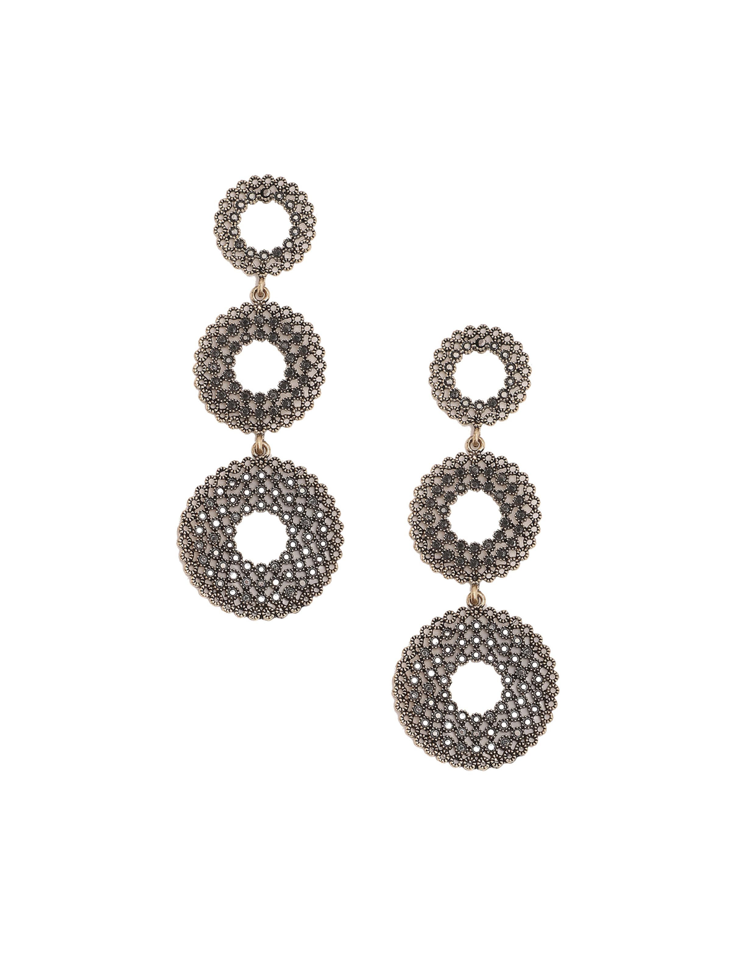 Orecchini ' Jayde ' di SOHI in argento: frontale