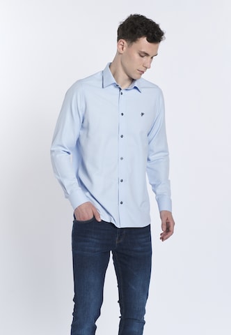 DENIM CULTURE - Ajuste regular Camisa 'RODRIGO' en azul