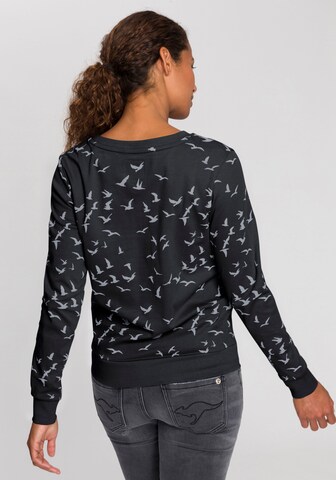 KangaROOS Sweatshirt in Schwarz