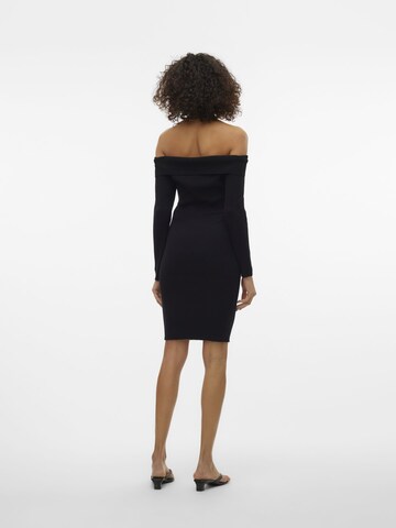 VERO MODA Gebreide jurk 'WILLOW' in Zwart