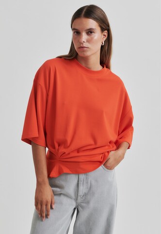 SECOND FEMALE Shirt 'Missouri' in Rood: voorkant