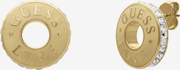 Boucles d'oreilles 'Sportiv' GUESS en or : devant
