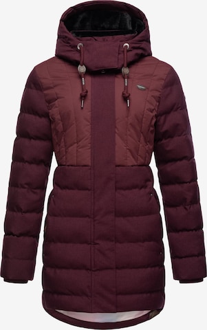 Ragwear Winterparka 'Ashanta' in Rood