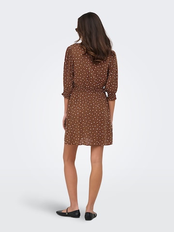 ONLY Shirt Dress 'ONLRaya' in Brown