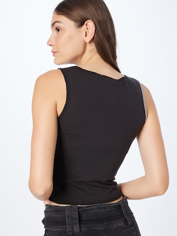 Daisy Street Top 'YIN&YANG' in Black