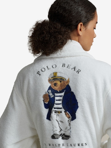 Peignoir court ' Cozy Robes ' Polo Ralph Lauren en blanc