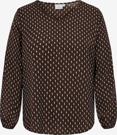 ONLY Carmakoma Pusero 'CARVica' koossa XXXL värissä kerma / tummanruskea, Tuotenäkymä