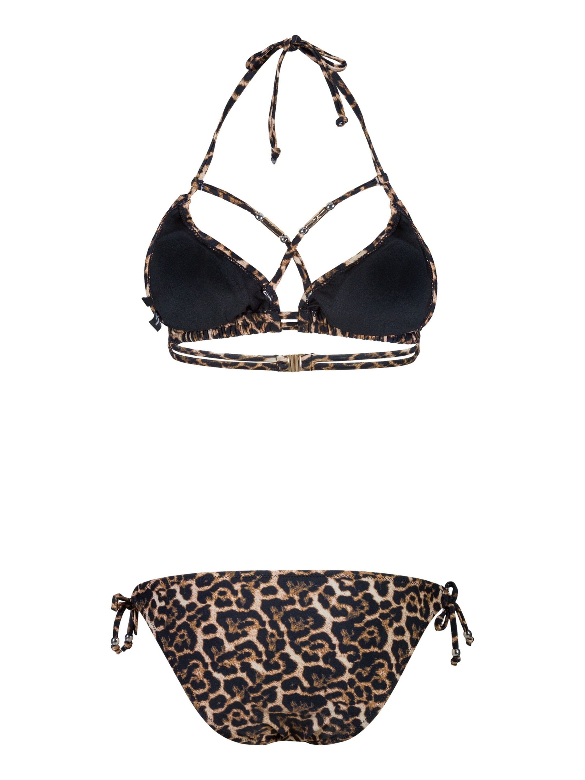 19V69 ITALIA Triangel Bikini 'Fleur' in Bruin