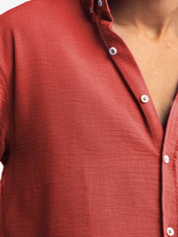 Giesto Comfort fit Overhemd in Rood