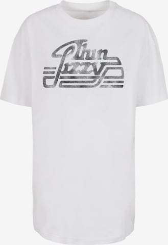 Merchcode Oversized Shirt 'Thin Lizzy - Rocker' in White: front