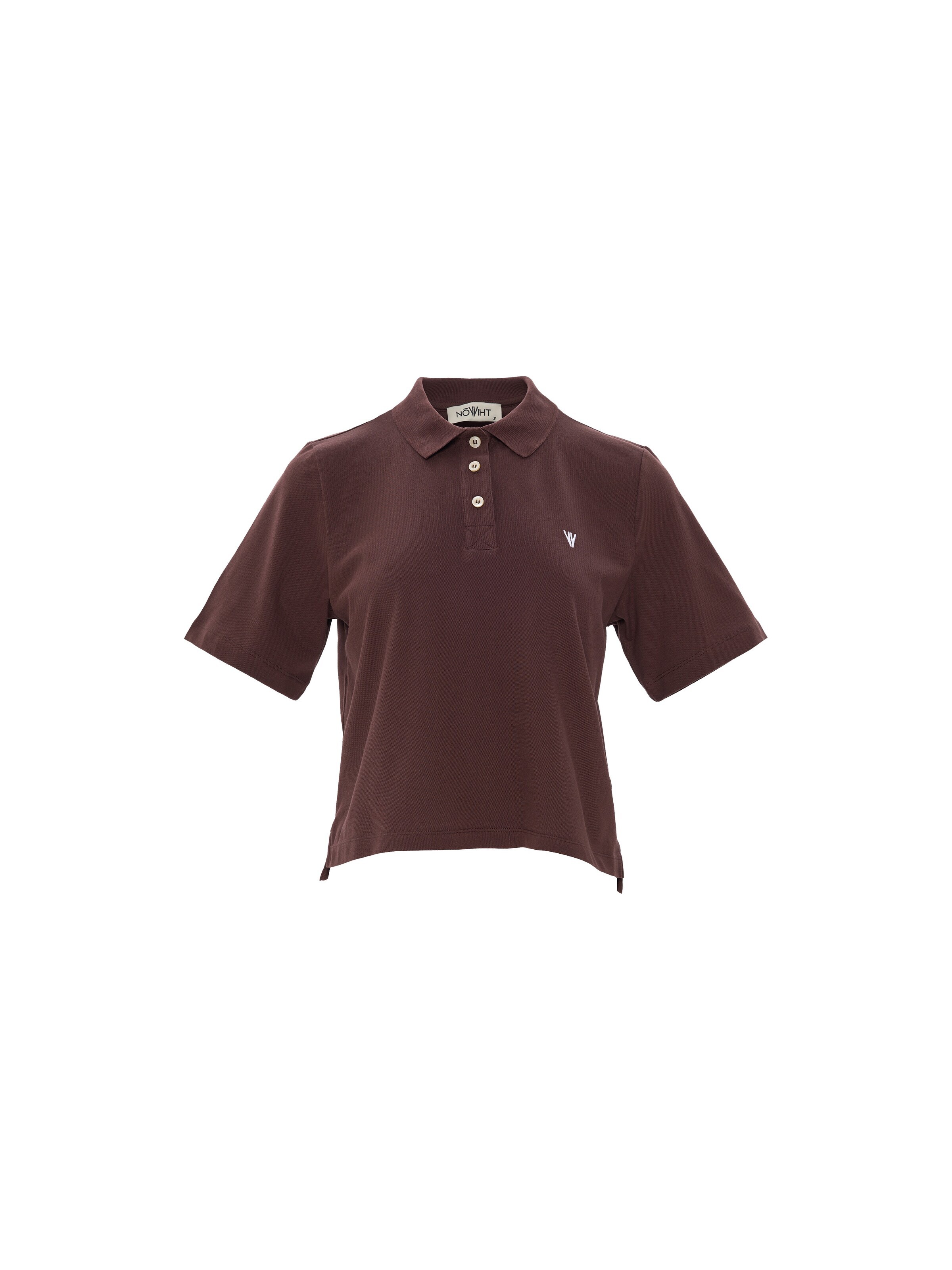 NOWIHT T-shirt 'Brigitte' i brun: framsida