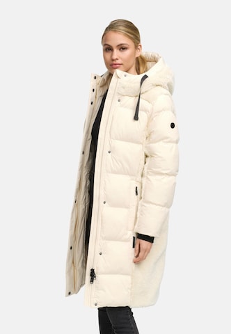 NAVAHOO Wintermantel in Wit: voorkant