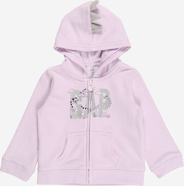 GAP Zip-Up Hoodie in Purple: front