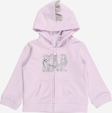 GAP Zip-Up Hoodie in Purple: front