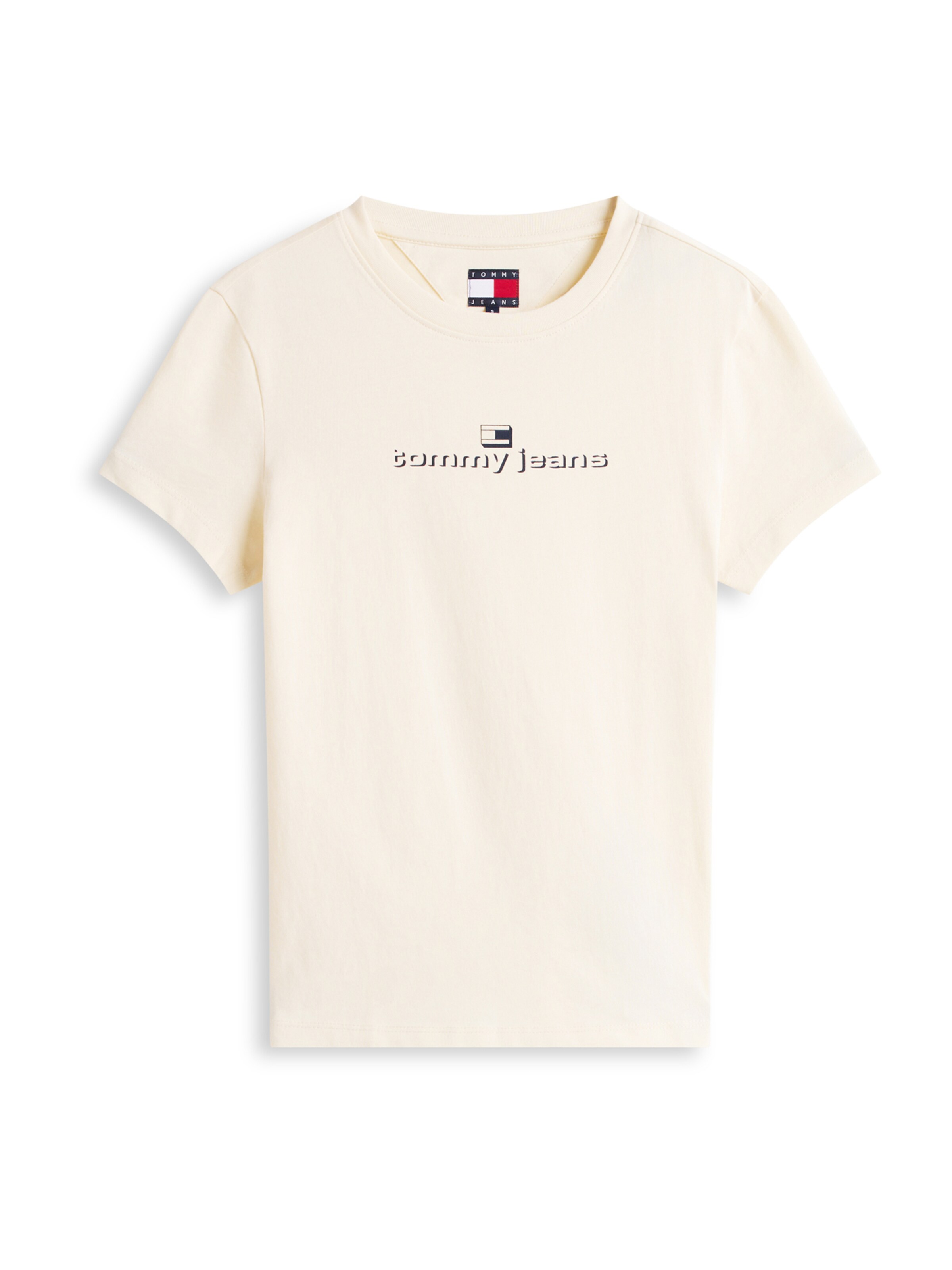 Tommy Jeans Tričko 'ESS' - Béžová: predná strana