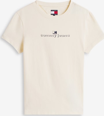 Tommy Jeans Tričko 'ESS' - Béžová: predná strana