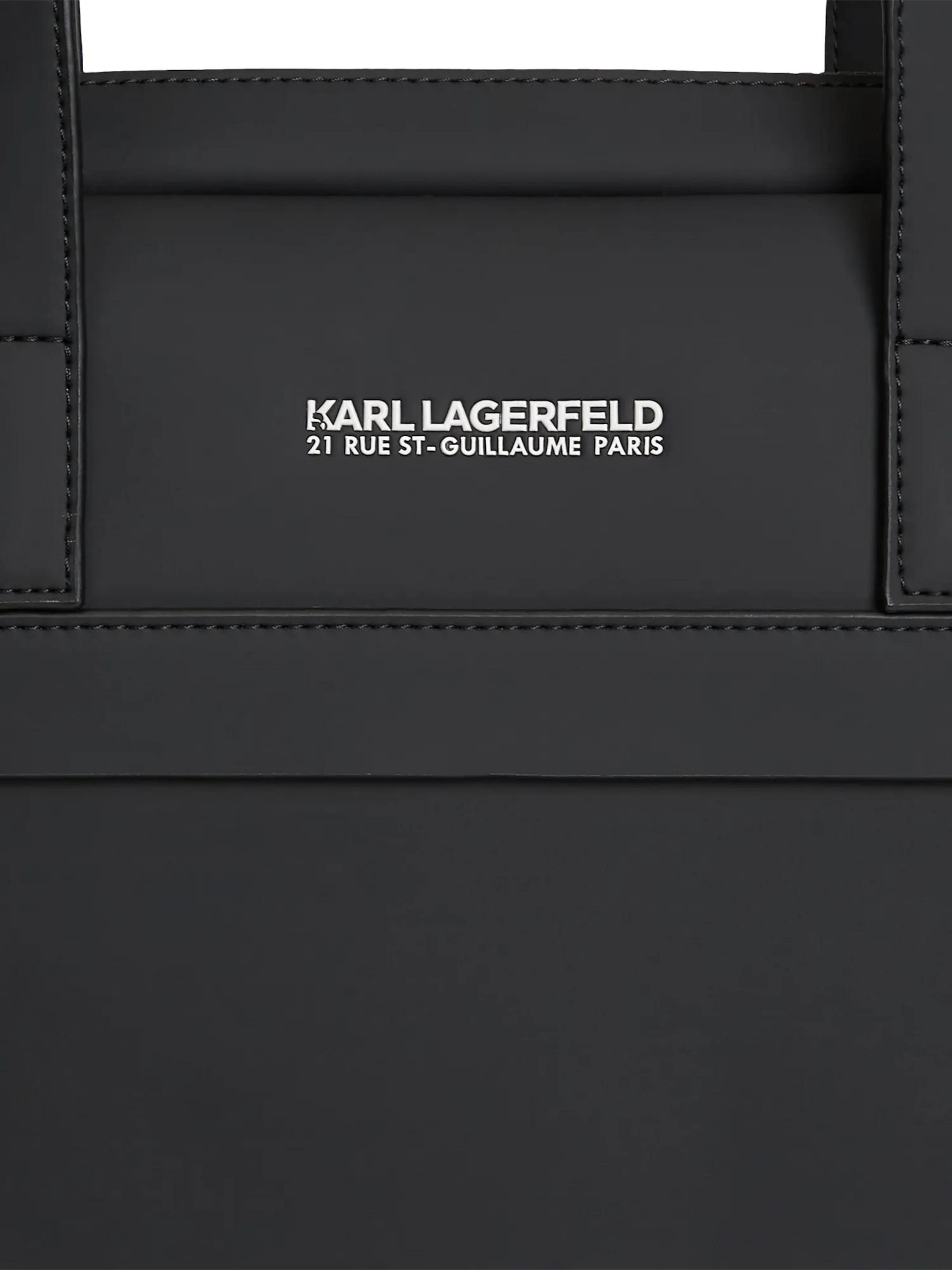 Karl Lagerfeld Чанта за документи 'Rue St-Guillaume' в черно