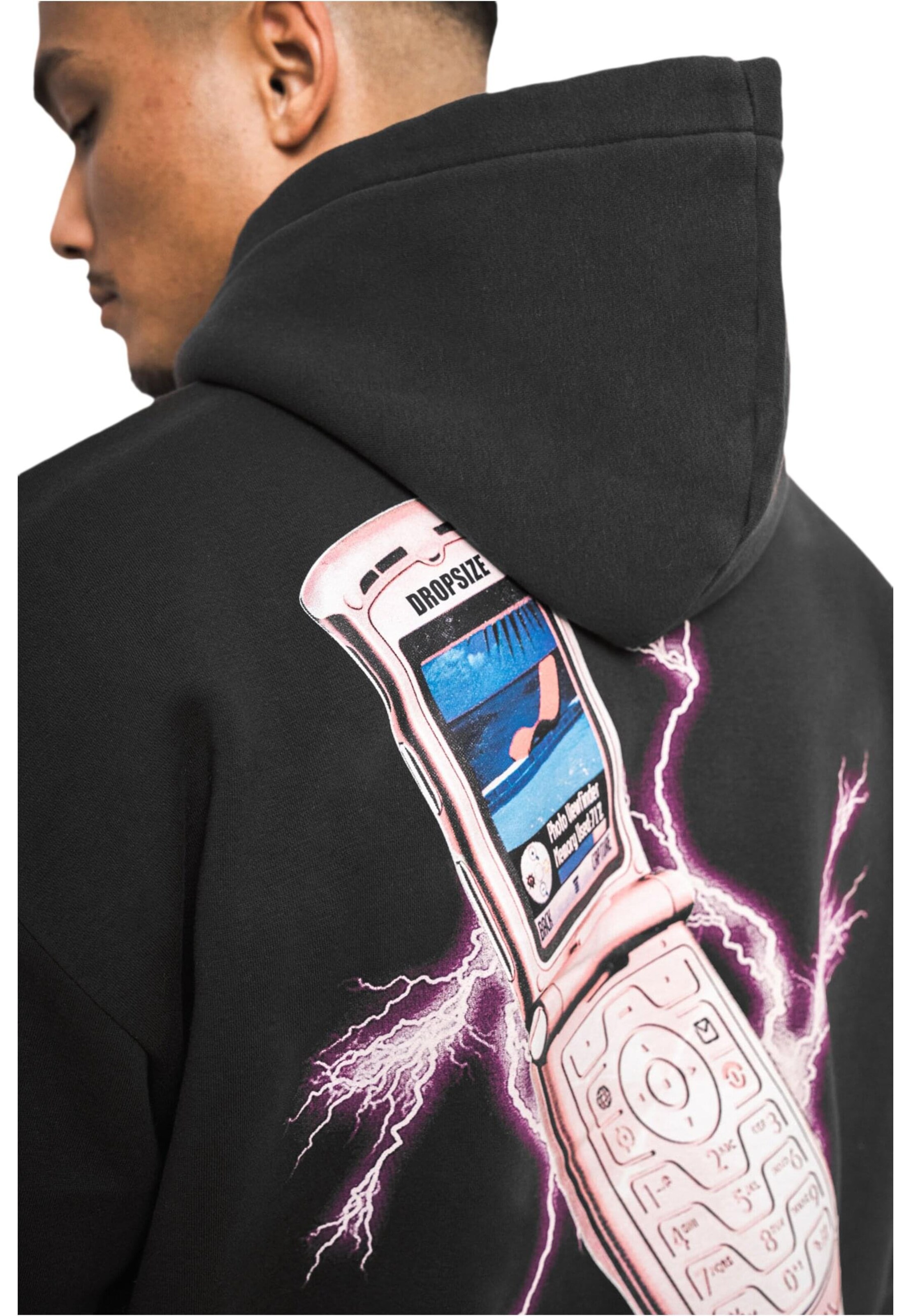 Dropsize Sweatshirt in Schwarz