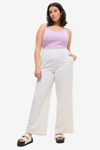 Wide Leg Pantalon Studio Untold en blanc