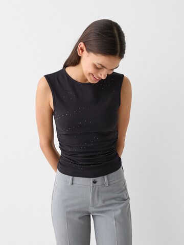 Bershka Top w kolorze czarny: przód