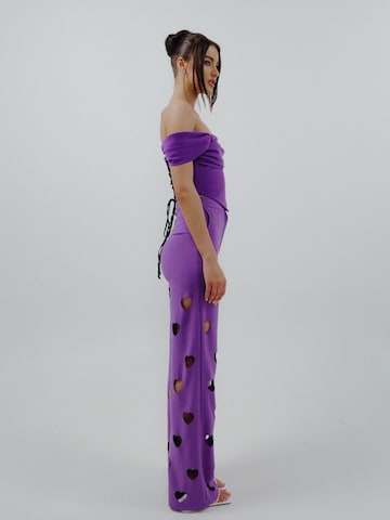 CACTUS THE BRAND Bootcut Byxa 'Cactus the Brand, Pantaloni cu croiala ampla, Lila, M' i lila