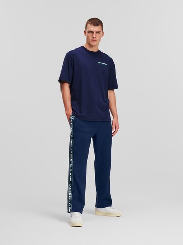 Karl Lagerfeld Regular Hose in Blau