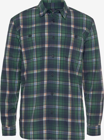 Man's World Button Up Shirt in Green: front