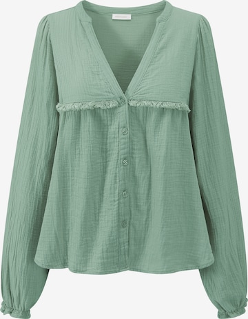 SASSYCLASSY Bluse in Grün: Vorderseite