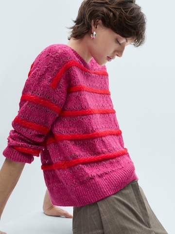 MANGO Pullover 'FRESH' in Pink