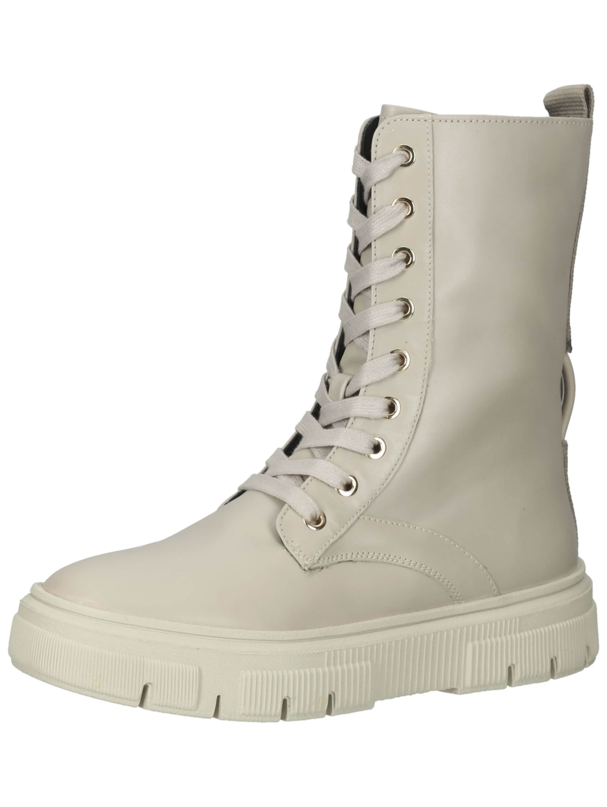 Bottines à lacets 'Isotte' GEOX en beige : devant