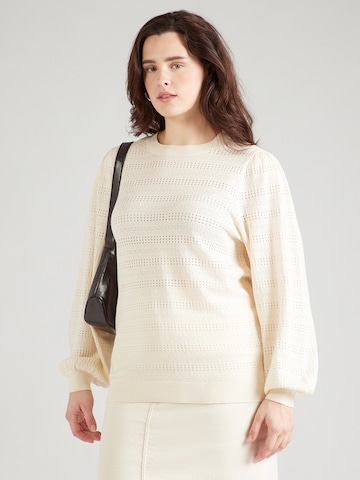 Vero Moda Curve Tröja 'VMCLimone' i vit: framsida