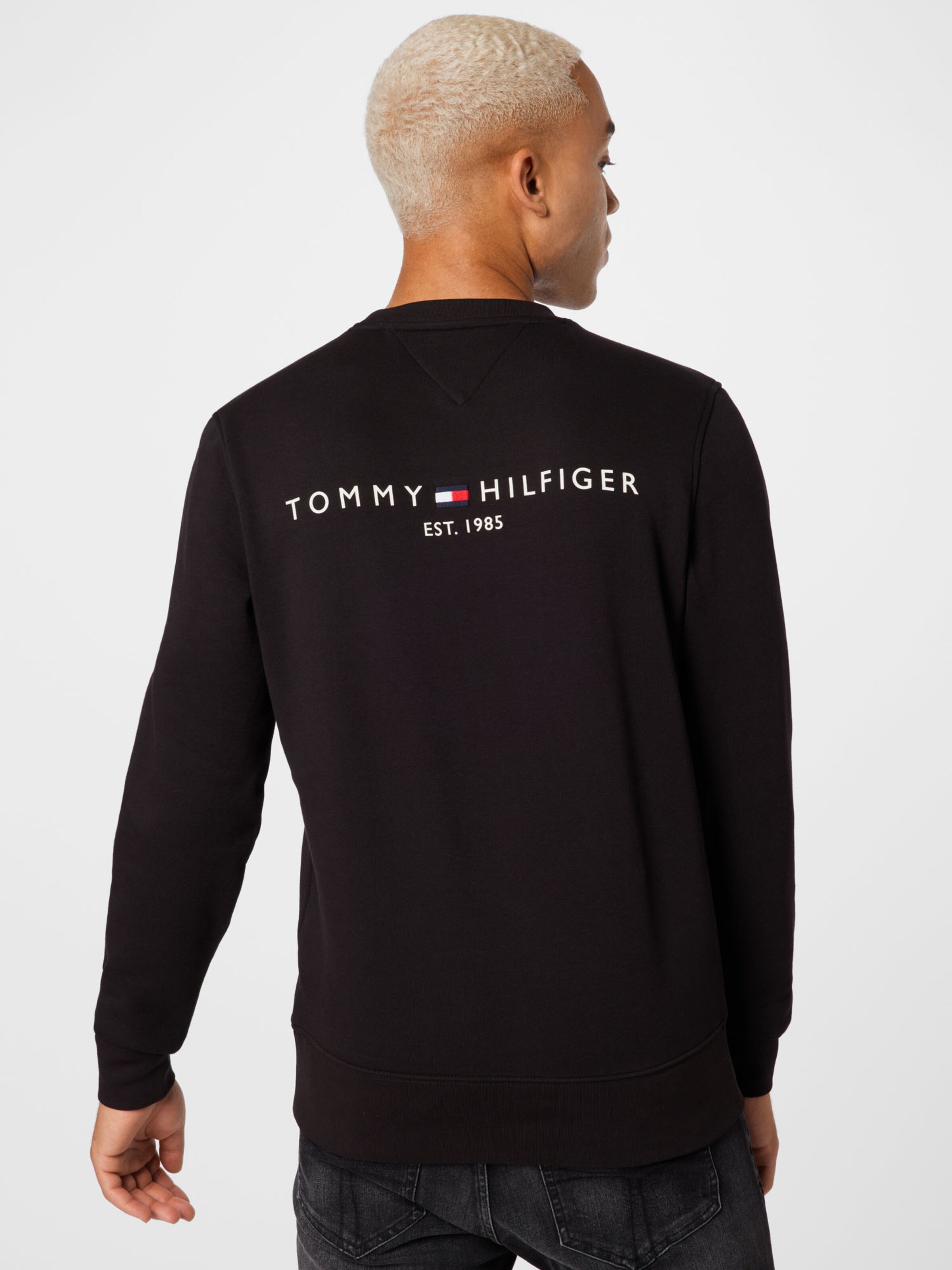 Männer Sweat TOMMY HILFIGER Sweatshirt in Schwarz - FE46815