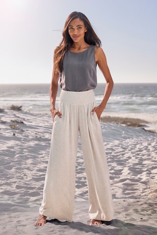 FRENCH CONNECTION Wide leg Broek in Beige