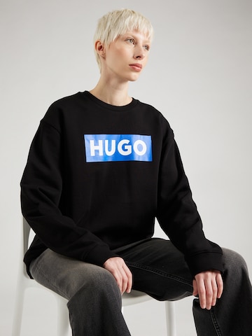 HUGO Blue - Sweatshirt 'Classic' em preto