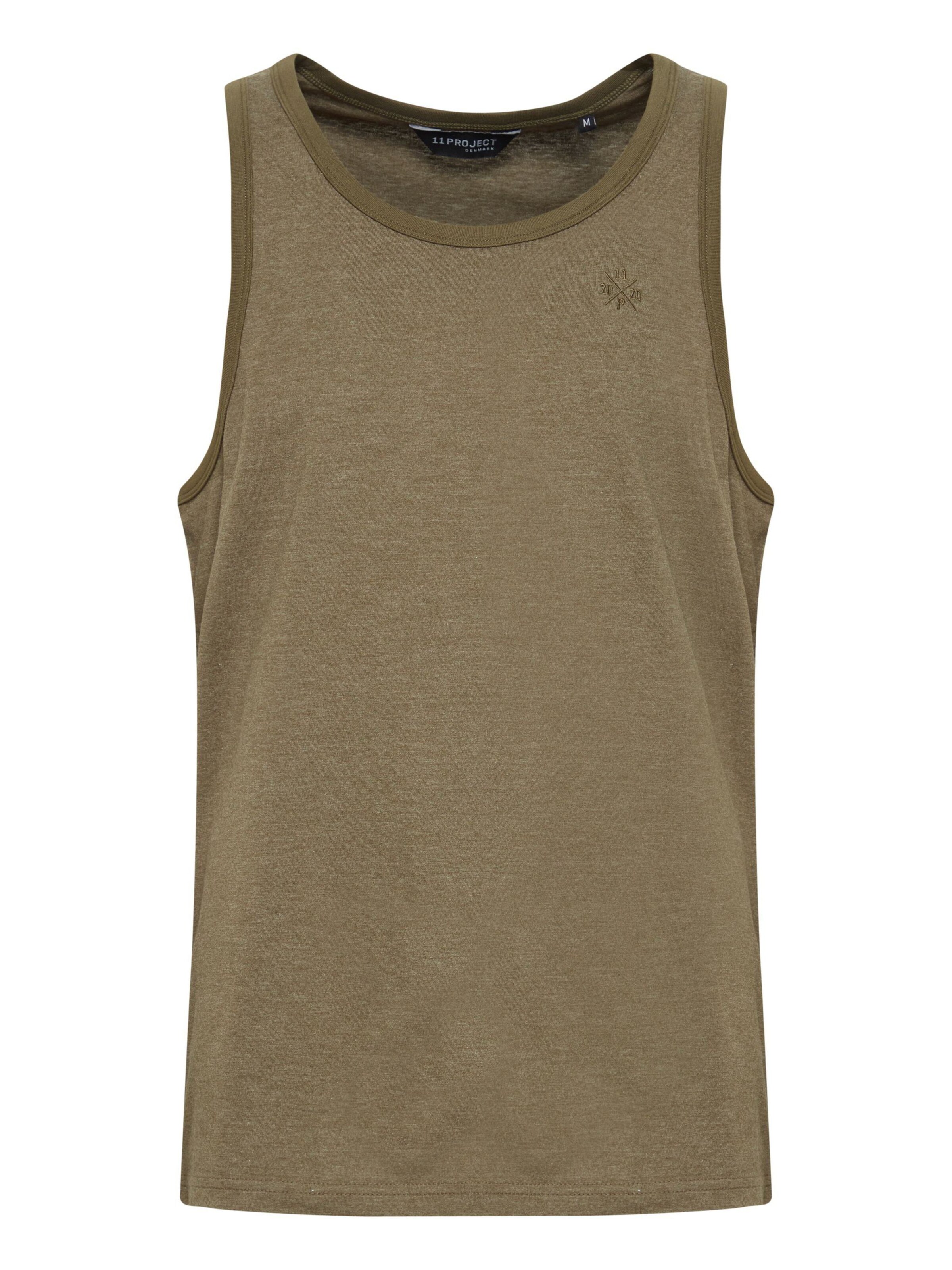 11 Project Shirt 'Görte' in Groen: voorkant