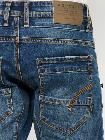 KOROSHI Regular Jeans in Blauw