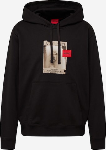 Sweat-shirt 'Dreef' HUGO Red en noir : devant