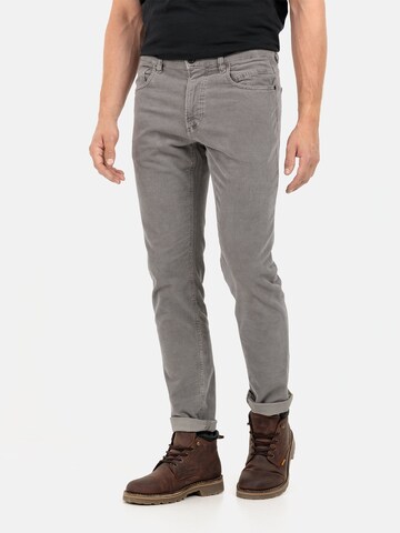 CAMEL ACTIVE Regular Regular Fit 5-Pocket Cordhose in Grau: predná strana