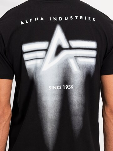 ALPHA INDUSTRIES T-Shirt in Schwarz