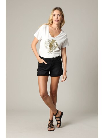 T-shirt 'Lovers' Deeluxe en blanc